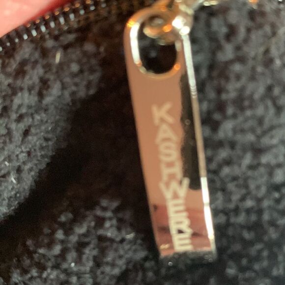 Kashwere Womens Zip Up Black Sleeveless Vest Large - Picture 8 of 13